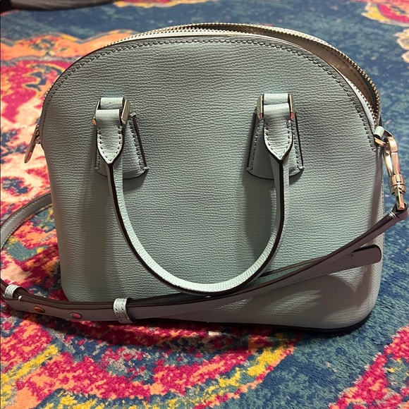 Kate Spade Sylvia Dome Satchel light blue crossbody purse - Picture 6 of 12